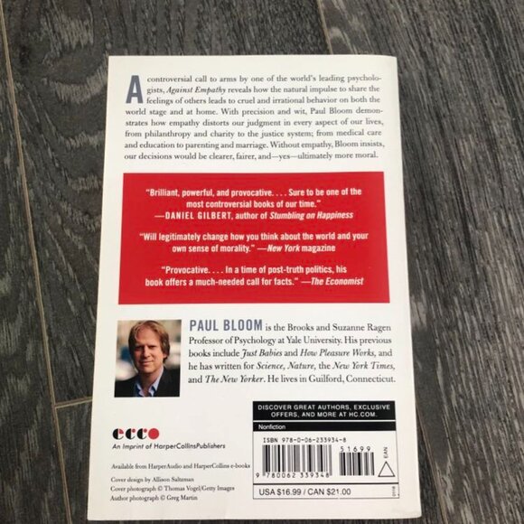 Book - Against Empathy - Picture 2 of 2